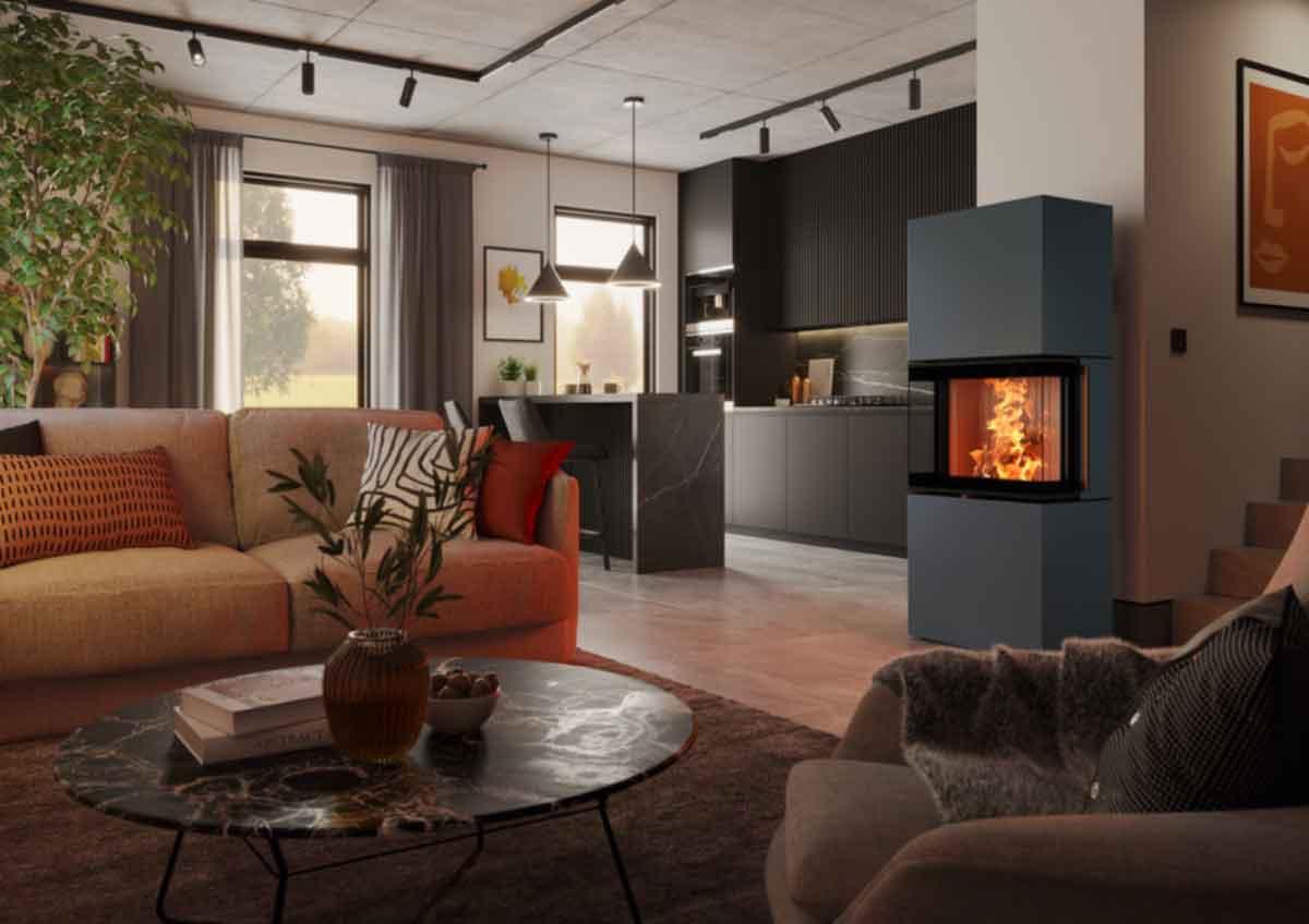 Kaminofen Largo L Steel von Spartherm